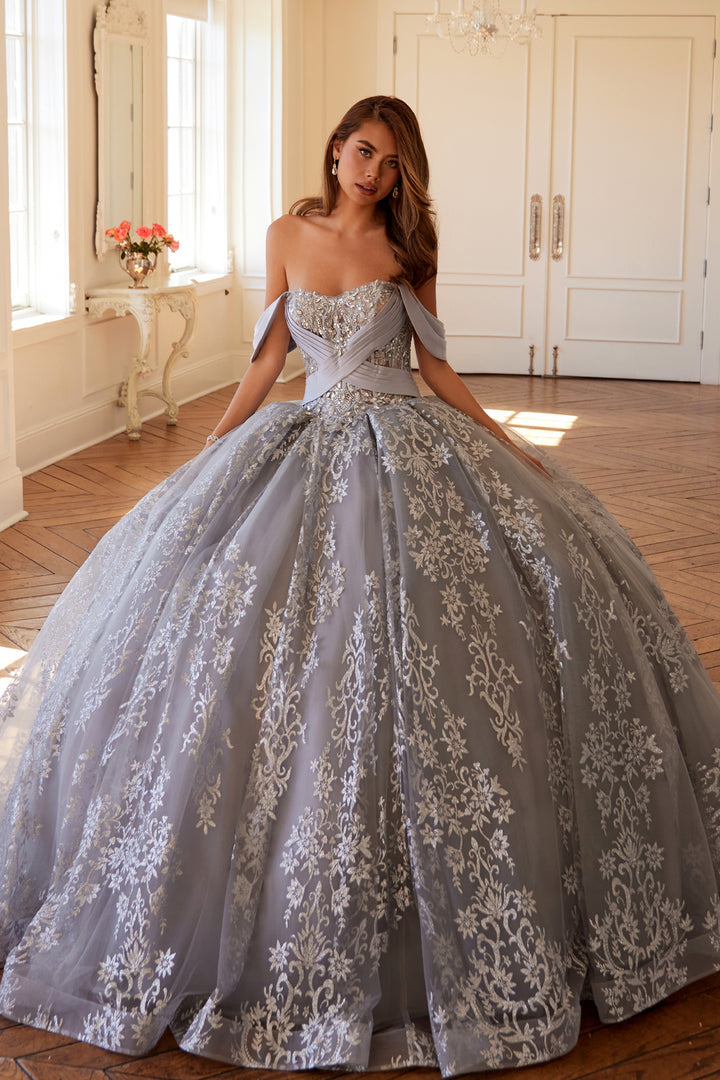 Juliet JT1488H quinceanera ball gown front view, option 3