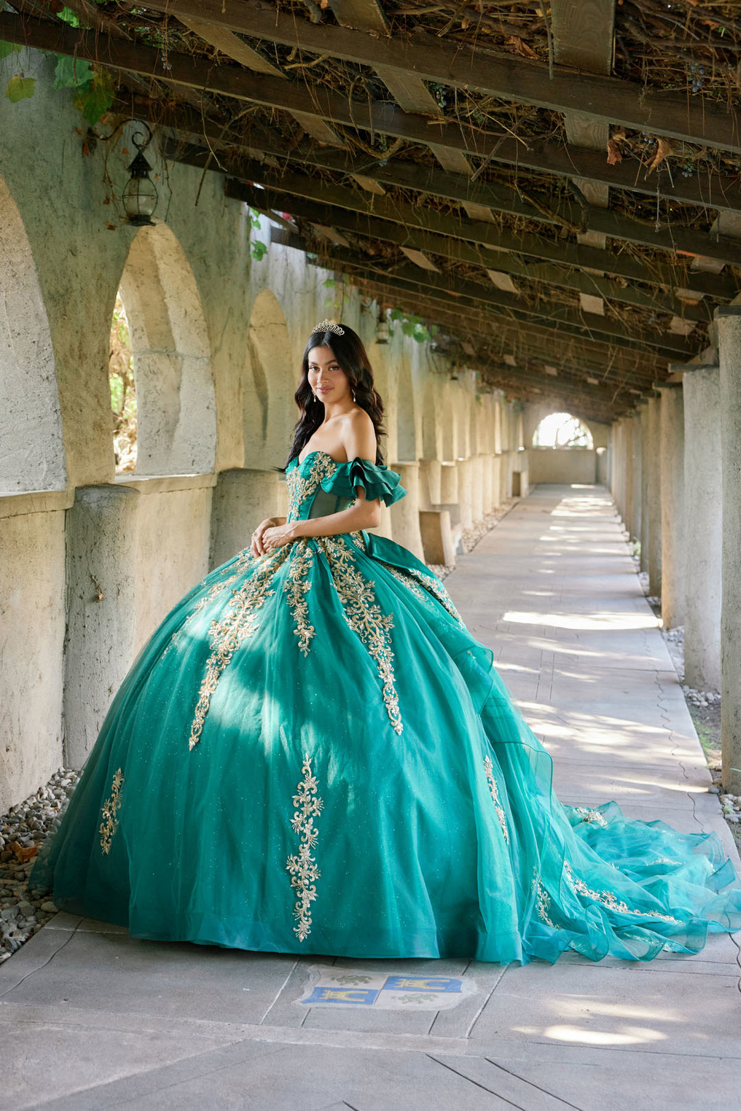 Juliet JT1504J ball gown side view