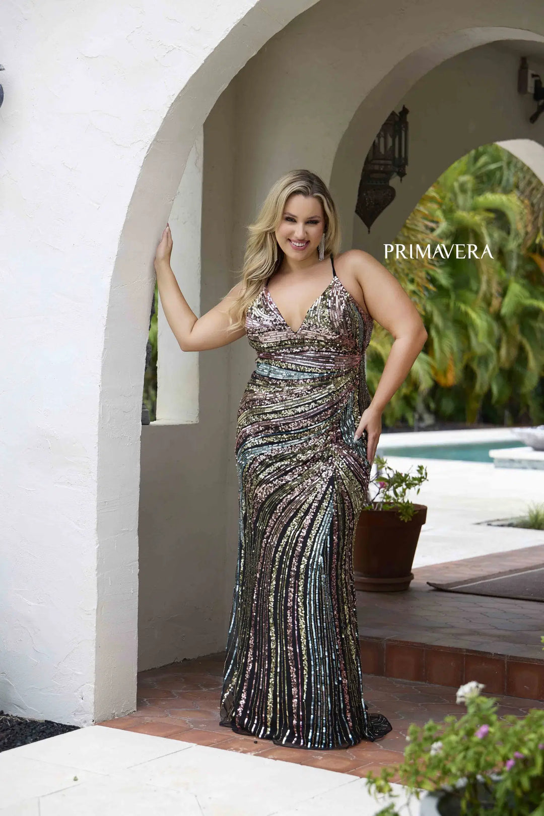 Primavera 14082 Dress - FOSTANI.com