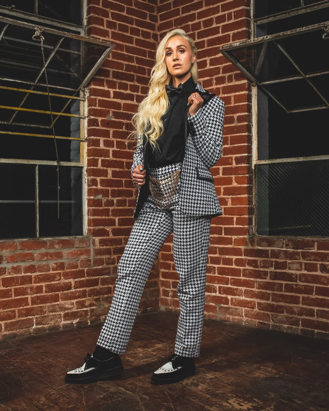 Peanut Butter Collection B- Vice Houndstooth Size 36 Jacket/ Pants 31 Only - FOSTANI.com