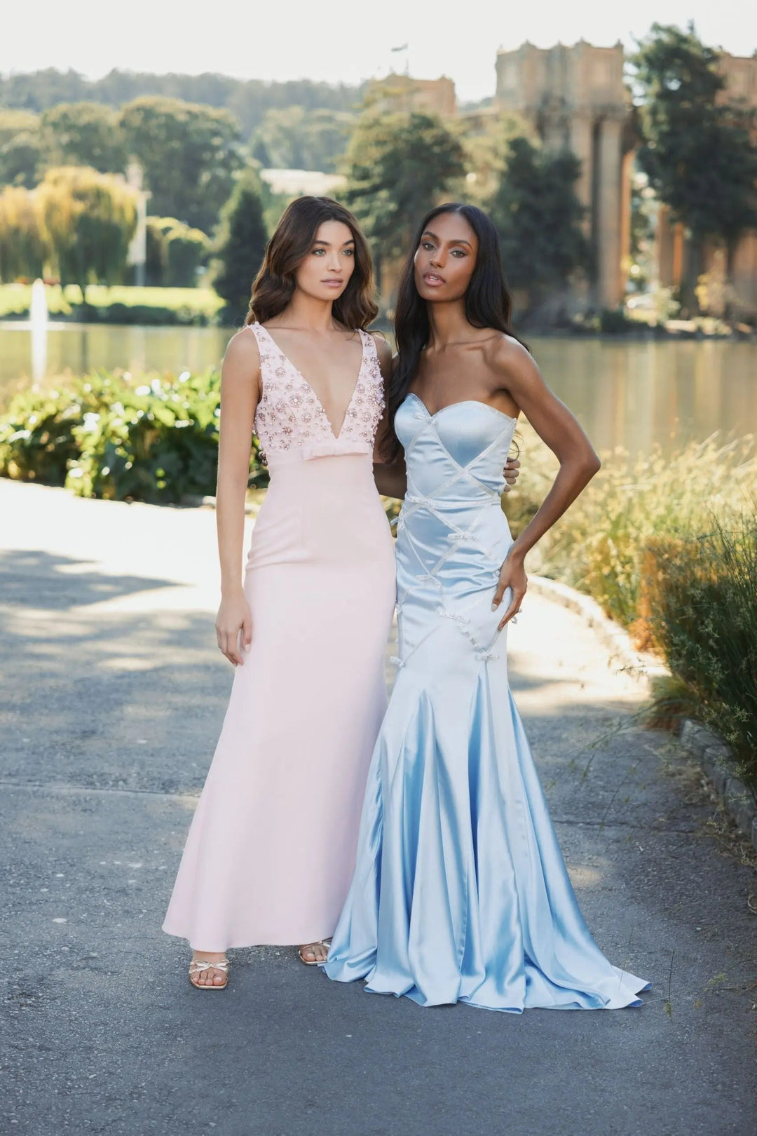 Mac Duggal 37000 Strapless Satin Trumpet Gown With Bow Details