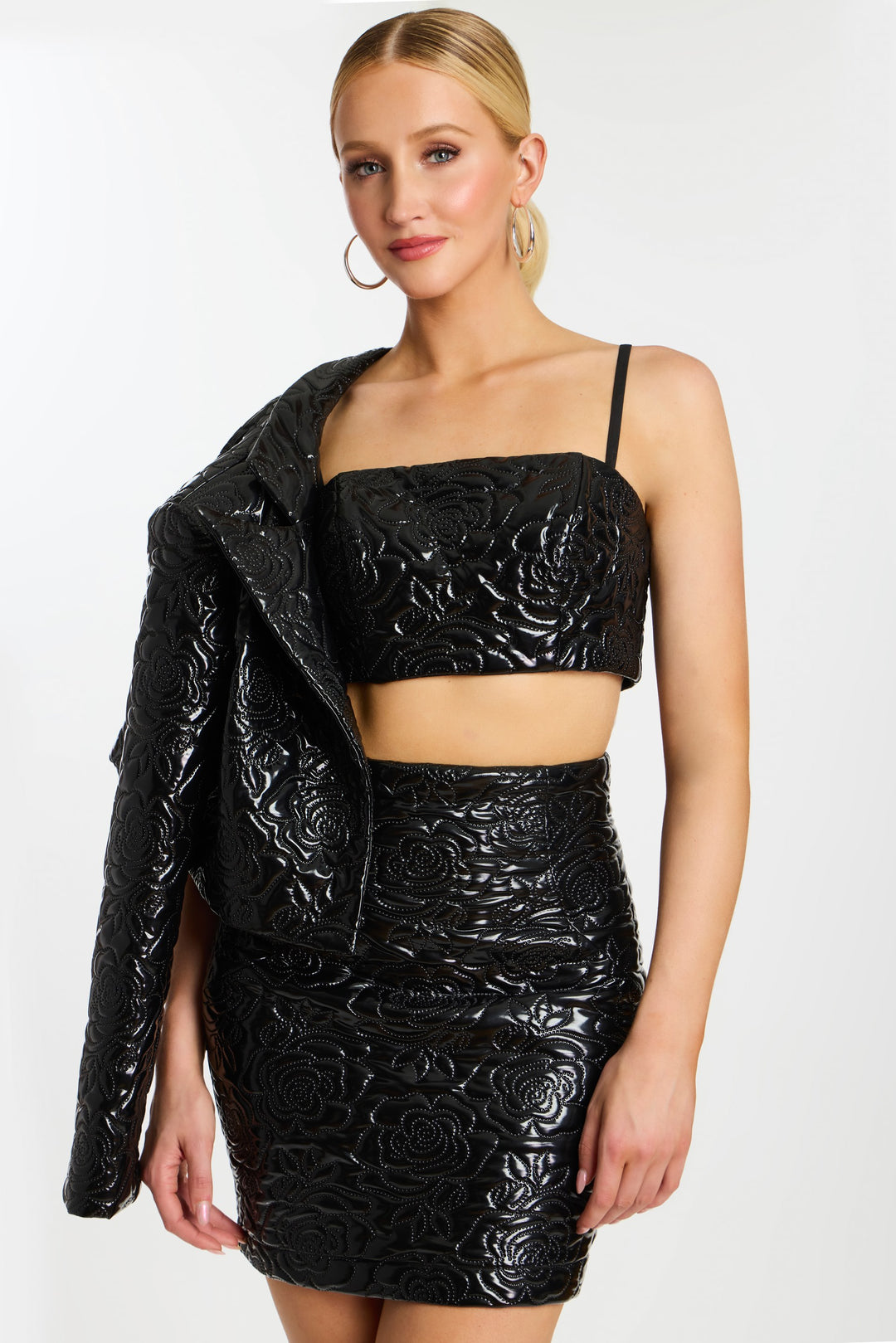 Jovani 24568 Black Three Piece Contemporary Outfit
