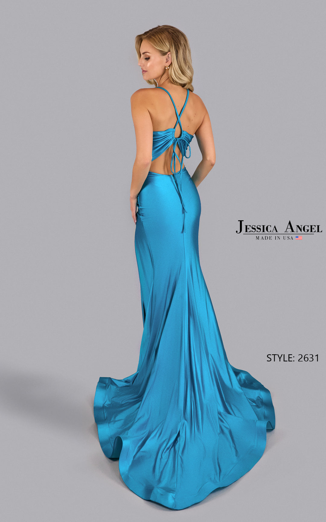 Jessica Angel 2631 crisscross strap back view 3