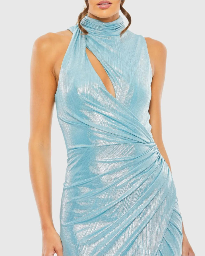 Mac Duggal 27085 High Neck Sleeveless Gown