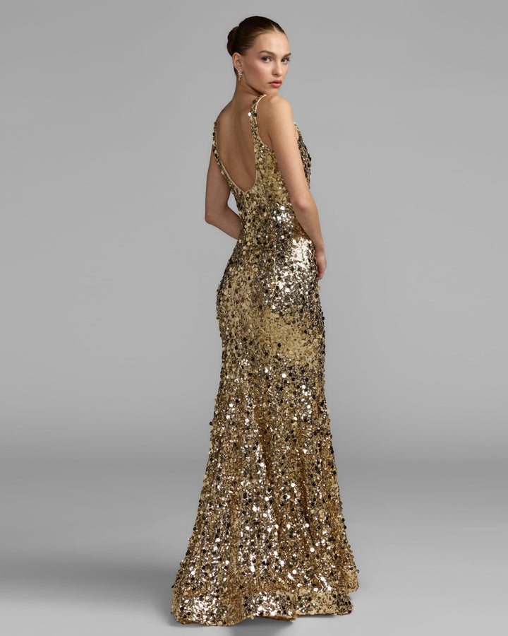 Mac Duggal 27772 Mixed Sequin Mermaid Gown