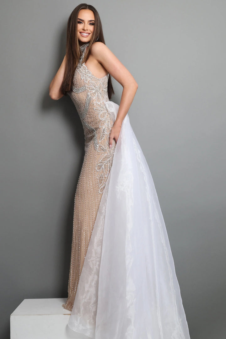 Jovani 49005 Beaded Halter Pageant Dress