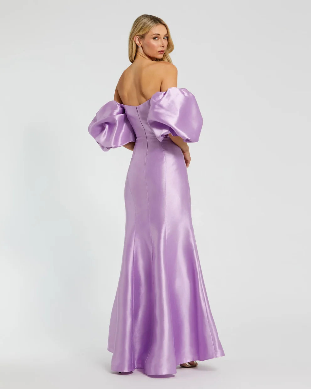 Mac Duggal 50677 Sweetheart Off the Shoulder Puff Sleeve Gown