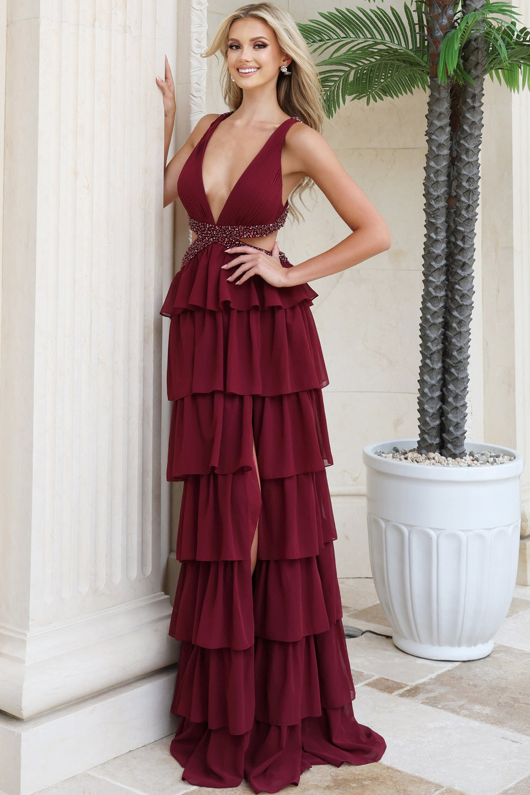 Jovani 54029 prom dress - 3-quarter view