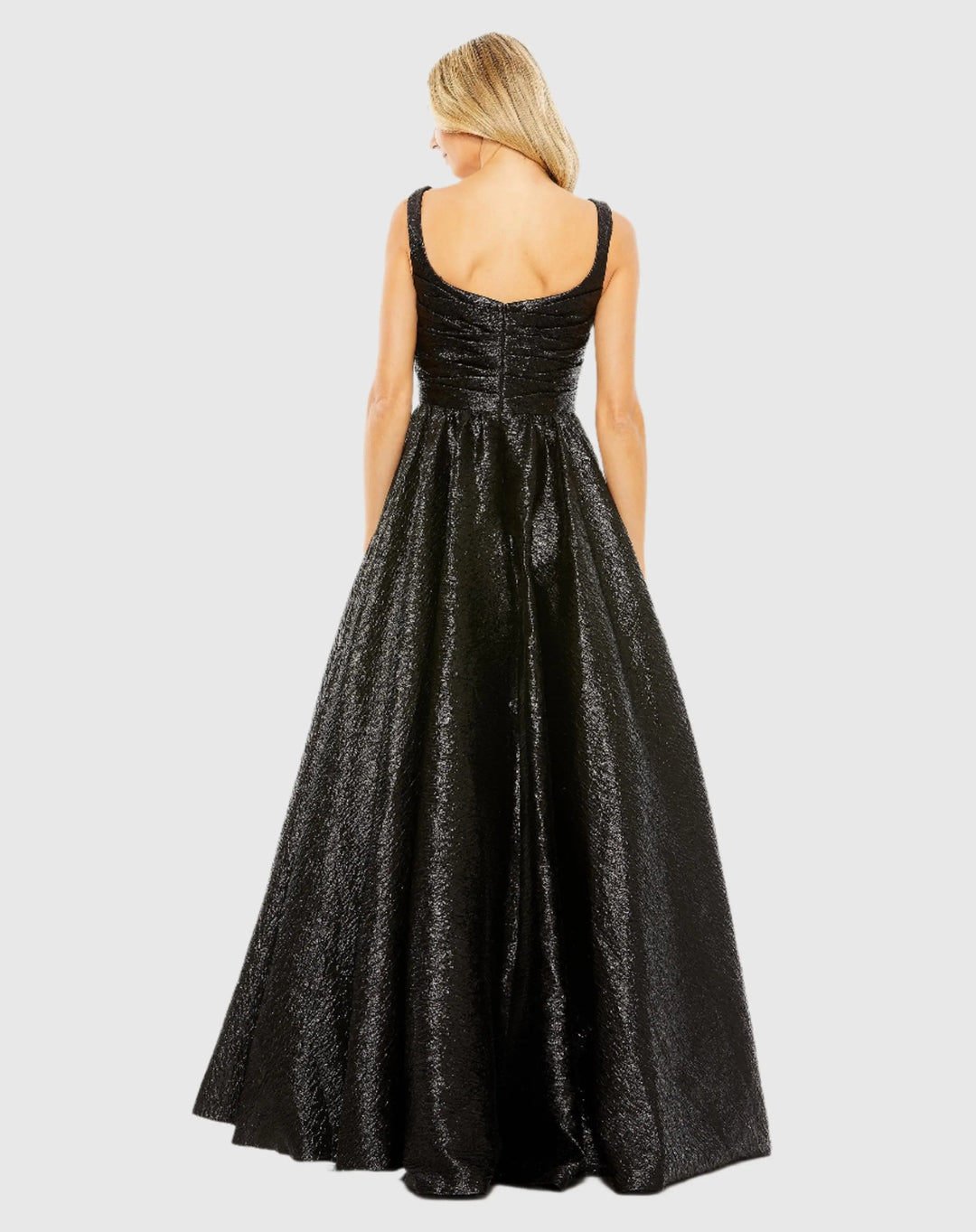 Mac Duggal 68349 Metallic Pleated Bodice Ballgown
