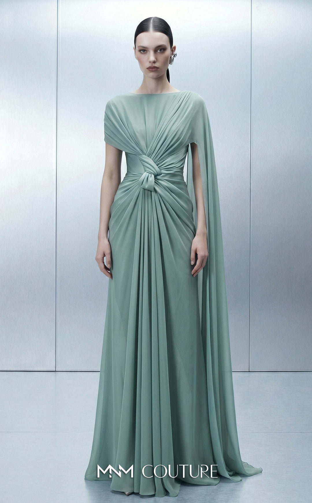 MNM Couture E0160 Sleeveless Floor-Length Couture Dress