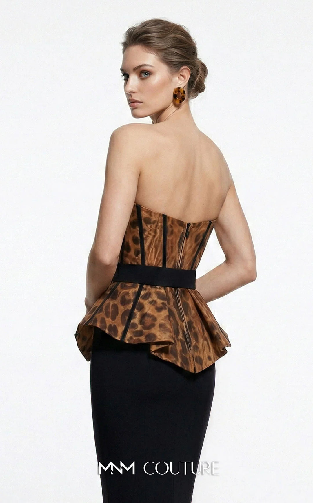 Fouad Sarkis F03035 Strapless Corset Mermaid Couture Dress