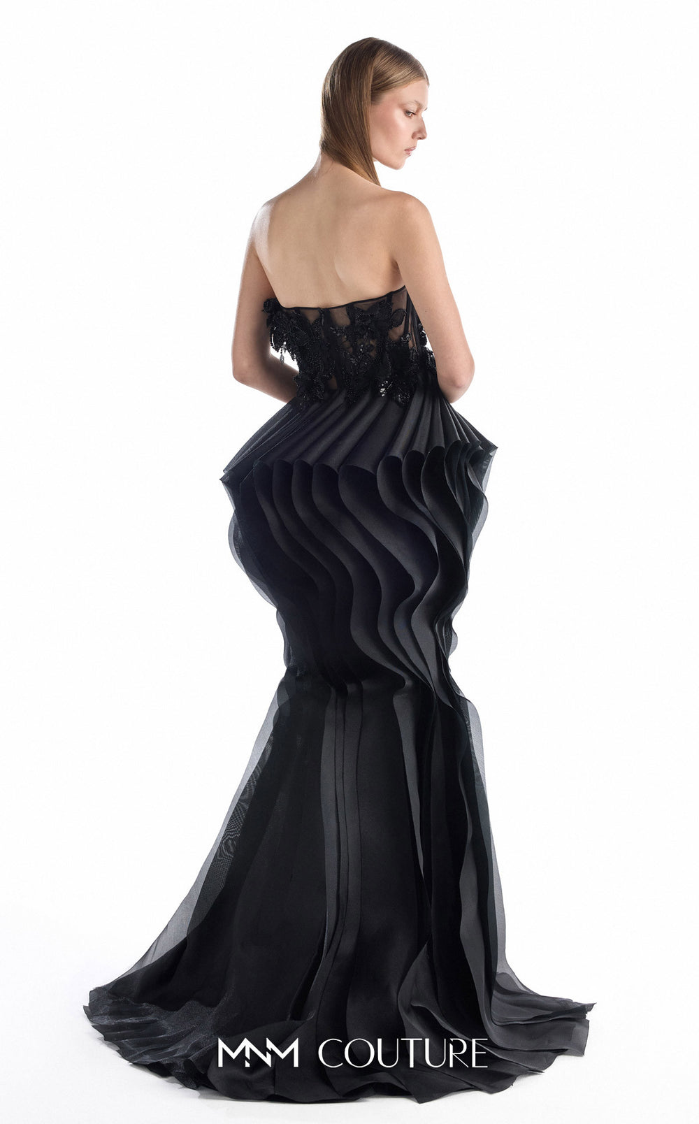Gaby Charbachy G2205 couture gown, back view