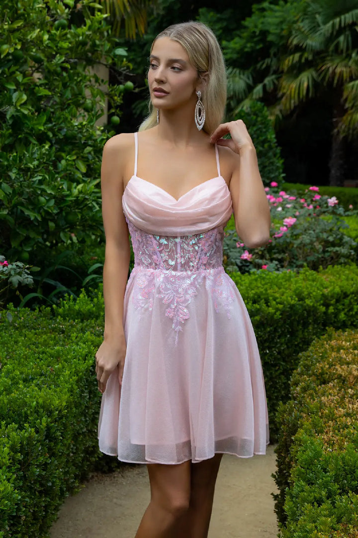 GLS Collective GS3506 Glitter Sweetheart Homecoming Dress