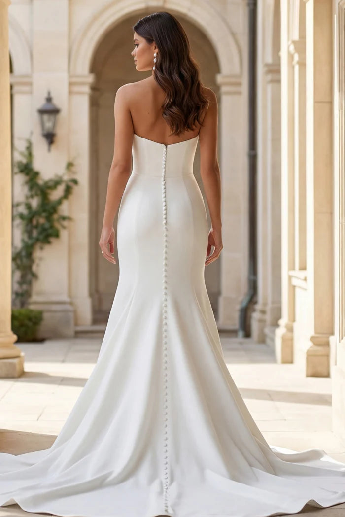 Jovani JB06912 Ivory Strapless Sweetheart Neck Wedding Dress