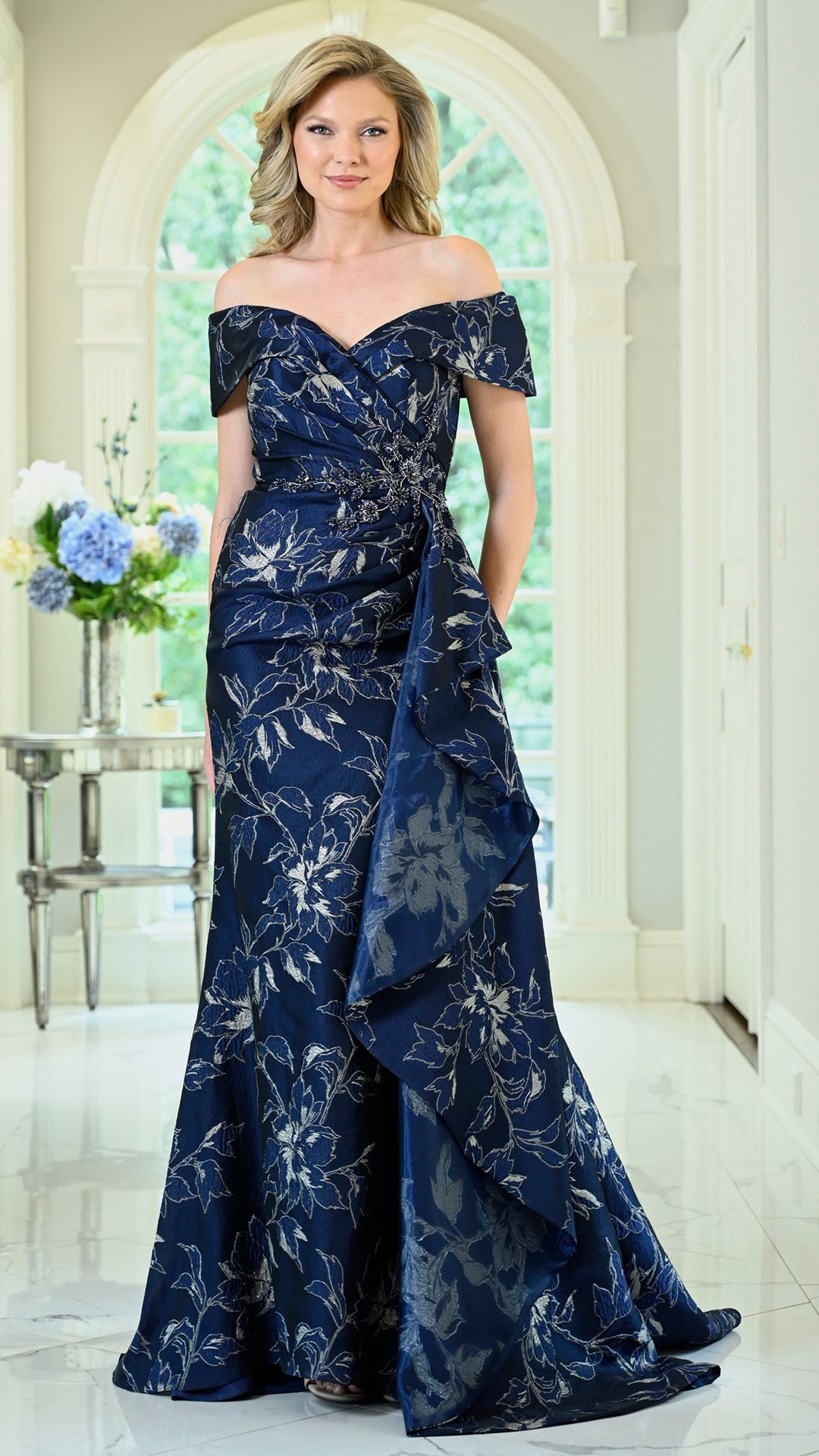 Marsoni by Colors MV1401 mother of the bride dress, front view