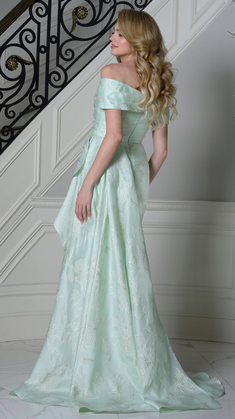 Marsoni by Colors MV1401 mother of the bride dress, back view