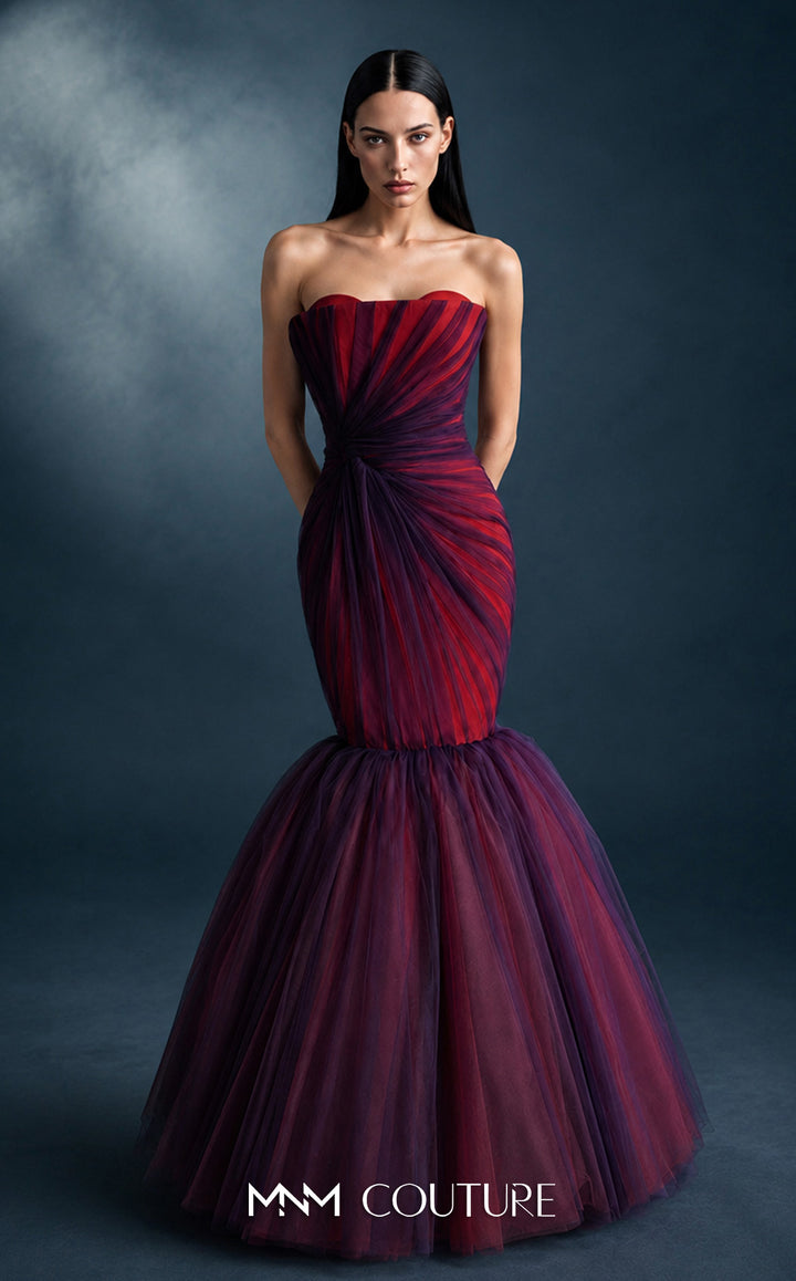 MNM Couture N0754 evening gown, front view