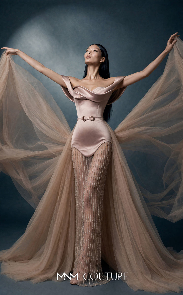 MNM Couture N0760 evening gown, front view