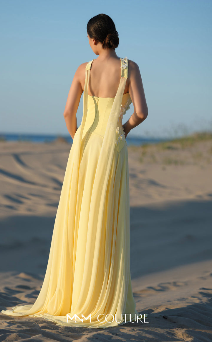 MNM Couture O09001 evening gown, open back view