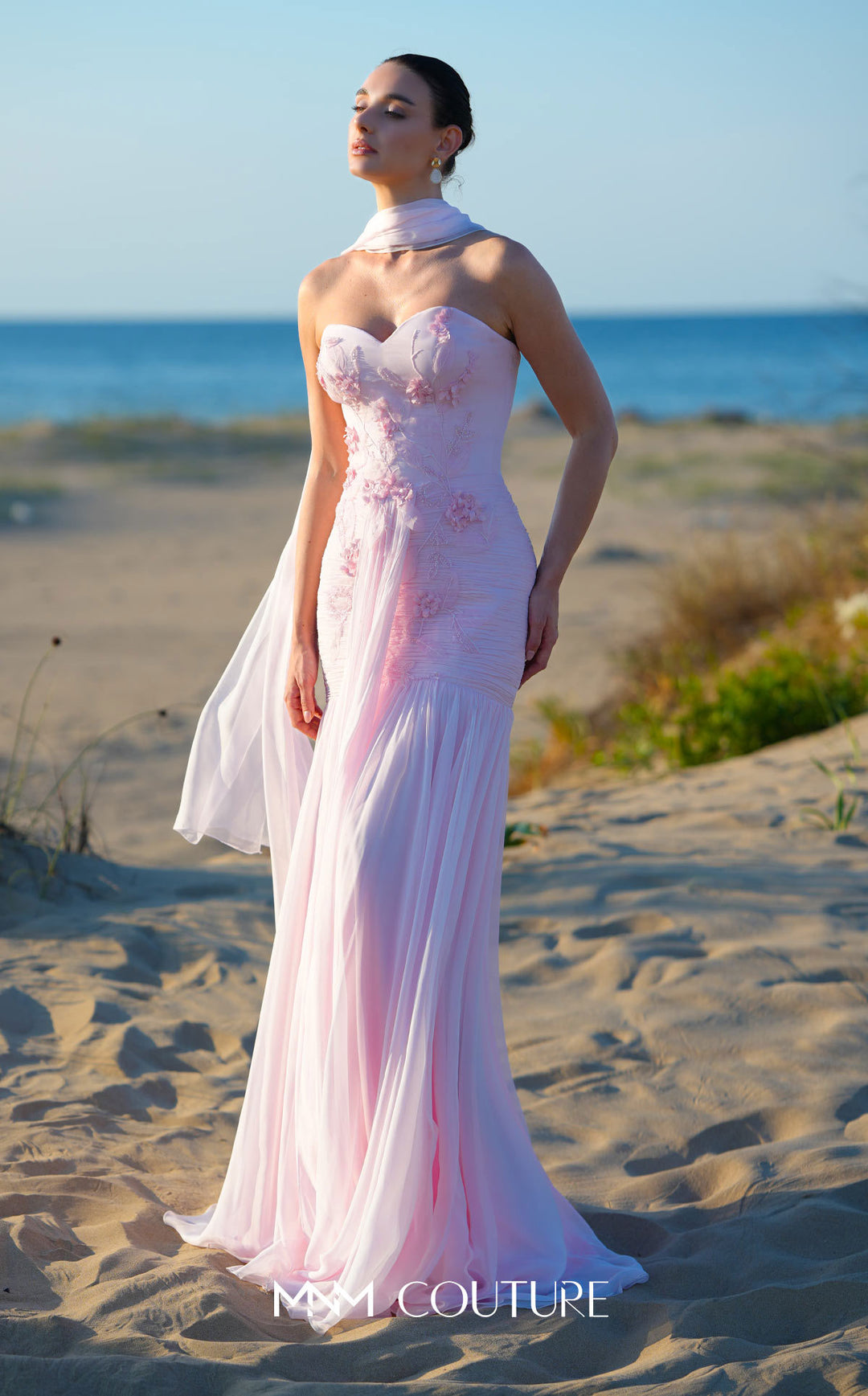 MNM Couture O09005 evening gown, front view