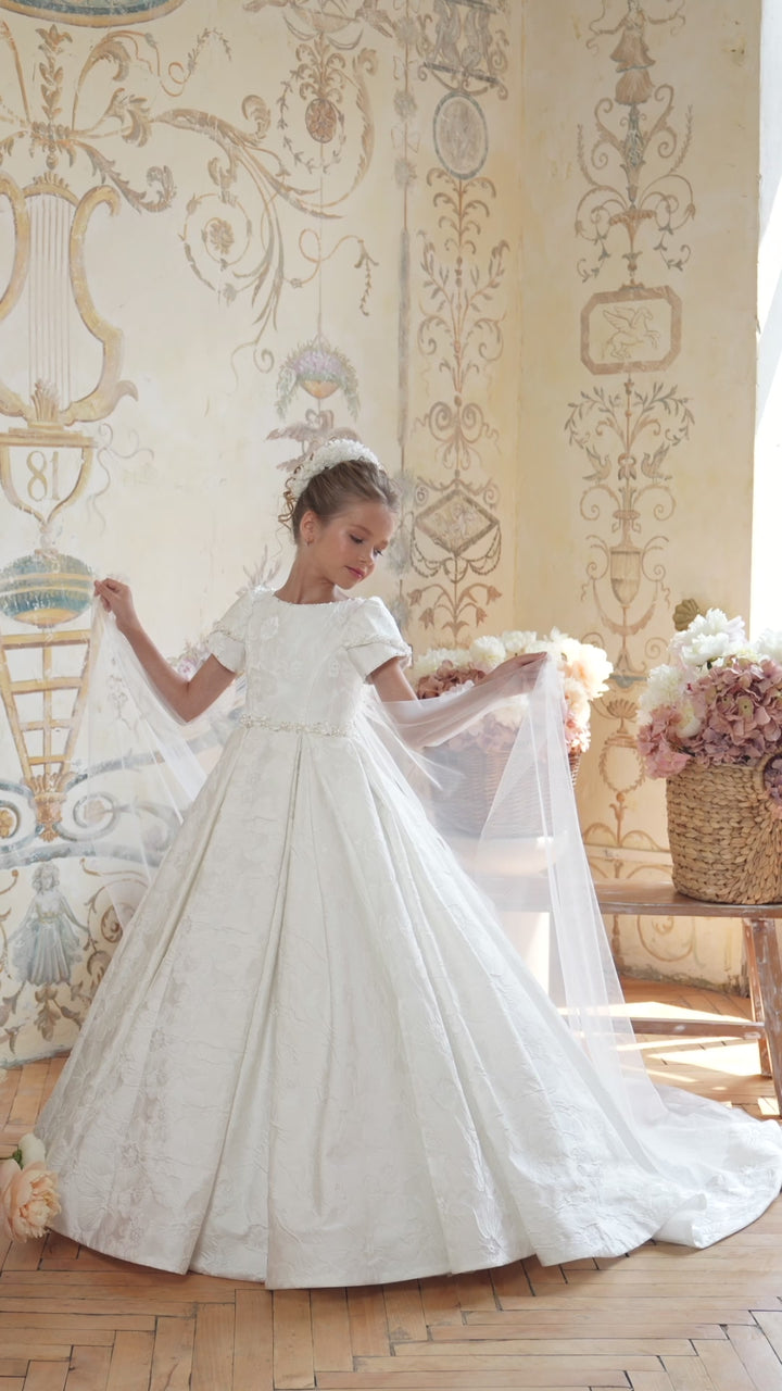 Pentelei 3836 Embellished Kids Dress
