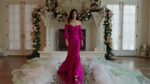 Marsoni by Colors MV1355 Off-the-Shoulder Sweetheart Three-Quarter Sleeve Zipper Back Mother of the Bride Dress