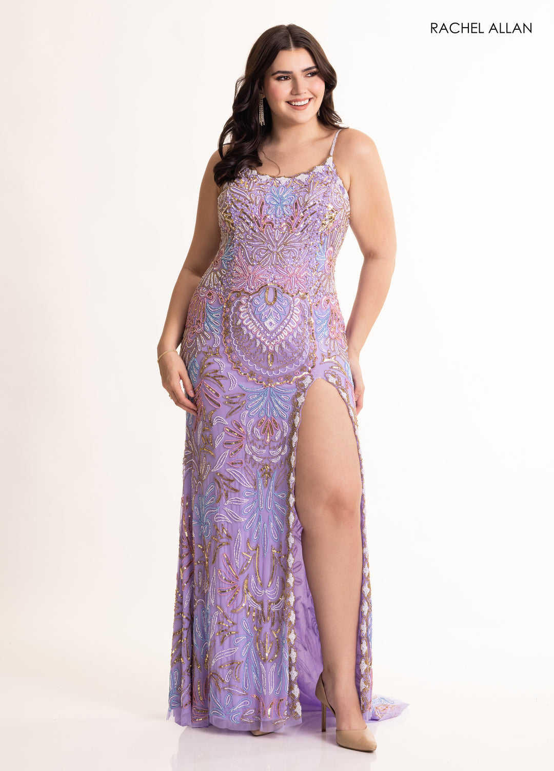 Rachel Allan 70002 Beaded Shimmer Prom Dress 2026