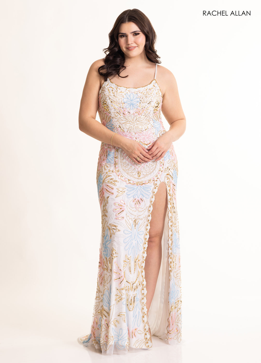 Rachel Allan 70002 Beaded Shimmer Prom Dress 2026