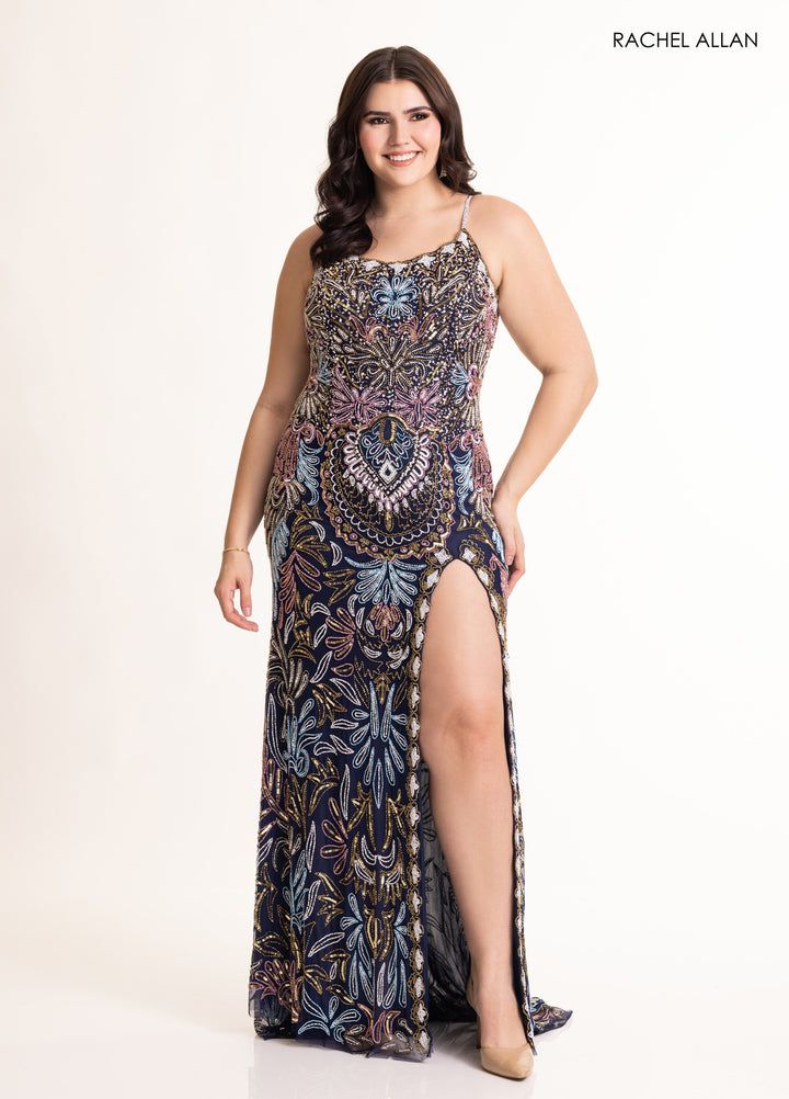 Rachel Allan 70002 Beaded Shimmer Prom Dress 2026