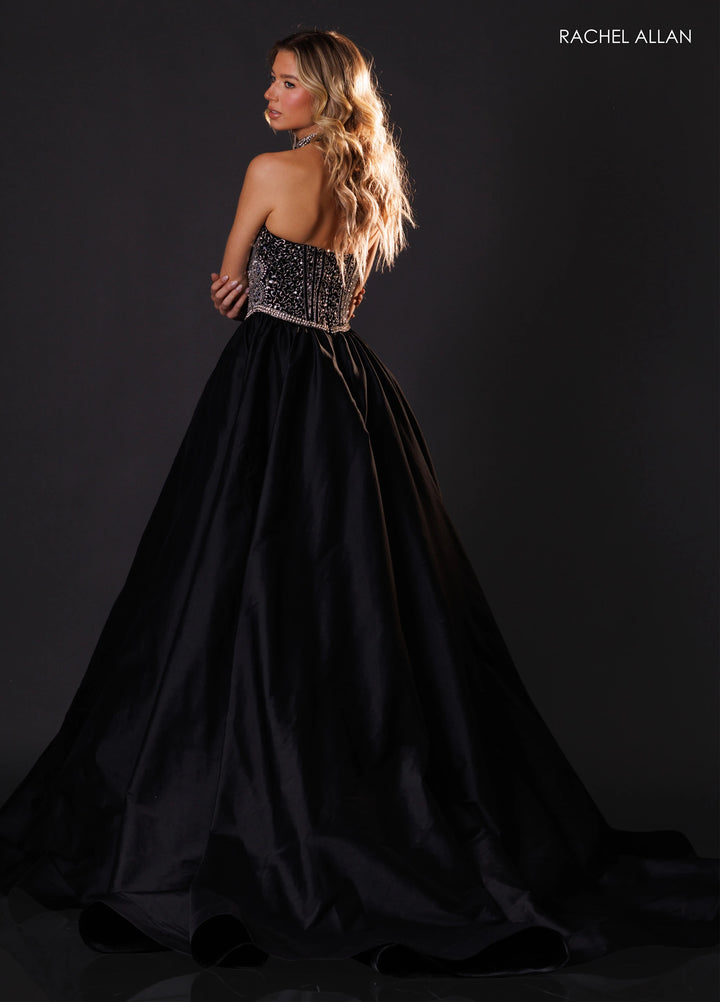 Rachel Allan 50439 Strapless Corset Ball Gown Pageant Dress - FOSTANI.com