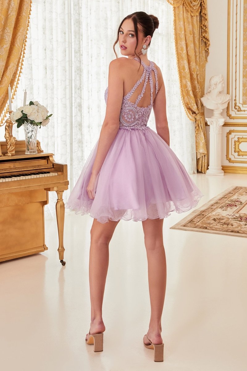 Ladivine UJ0119 crisscross strap open back view
